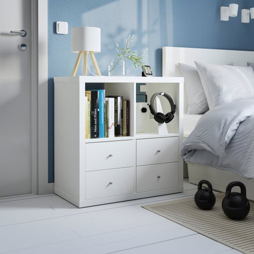 KALLAX, shelving unit with 4 drawers, 77x77 cm, 195.529.49