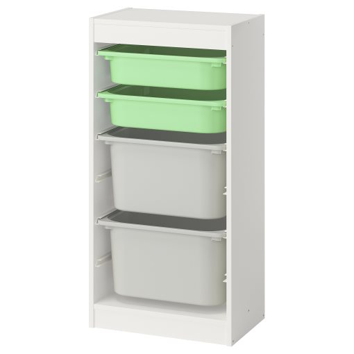 TROFAST, storage combination with boxes, 46x30x94 cm, 195.751.87