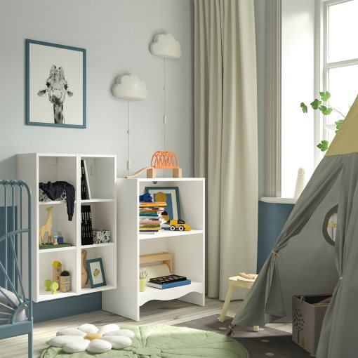 SMÅGÖRA, changing table/bookshelf with 2 shelf units, 195.975.23