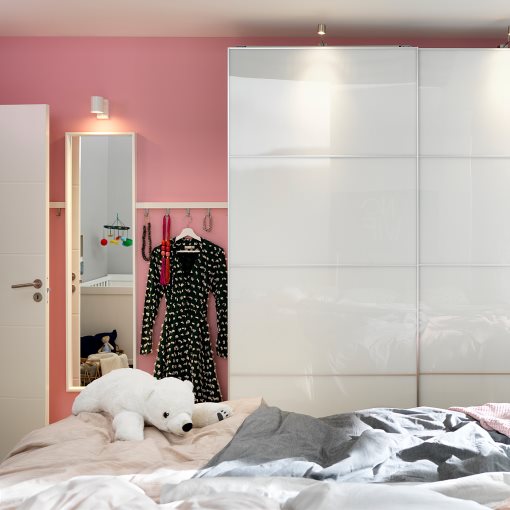 FÄRVIK, 4 panels for sliding door frame, 202.503.33