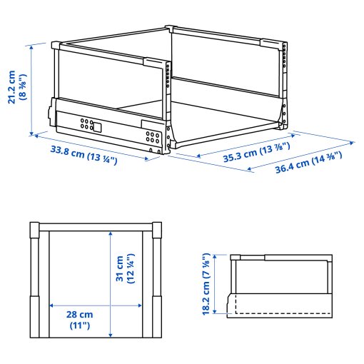 MAXIMERA, drawer, high, 202.850.21