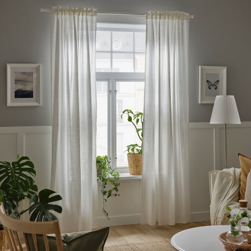 SILVERLÖNN, sheer curtains 1 pair, 145x300 cm, 204.910.40