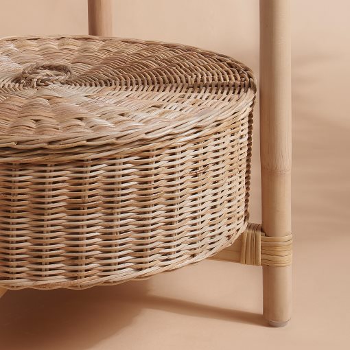 TOLKNING, bedside table/handmade, 52 cm, 205.126.60