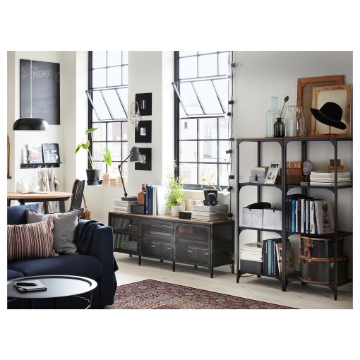 SVARTRÅ, lighting chain/12 lights with built-in LED light source/outdoor, 205.218.05