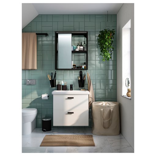 SILVERGLANS, bathroom lighting strip with built-in LED light source/dimmable, 60 cm, 205.292.17