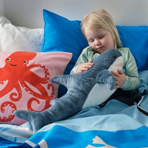 BLÅHAJ, soft toy/baby shark, 55 cm, 205.406.63