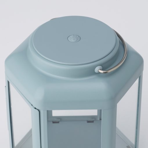 SOMMARLÅNKE, διακοσμητικό επιτραπέζιο φωτιστικό/ενσωμ. φωτισμό LED/εξωτ. χώρου/λειτουργία μπαταρία/φανάρι, 17 cm, 205.439.54