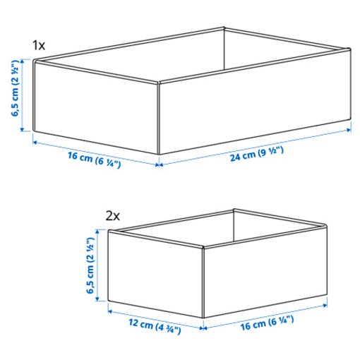 UPPDATERA, box, set of 3, 205.441.85