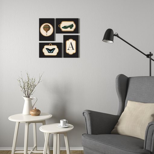 GRÖNBY, picture/Vintage ephemera, set of 4, 205.788.73