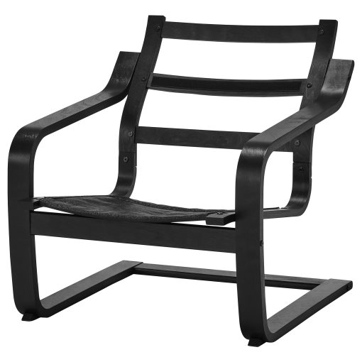POÄNG, armchair frame with low back, 205.821.96