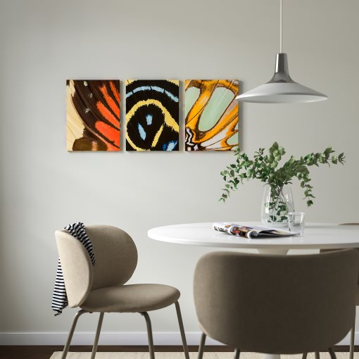 PJÄTTERYD, πίνακας/φτερά πεταλούδας, 3 τεμ. 30x40 cm, 205.835.82