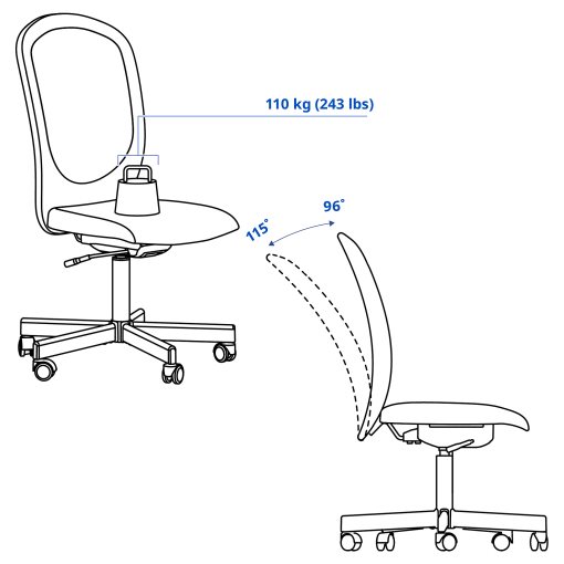 FLINTAN, office chair, 205.925.53