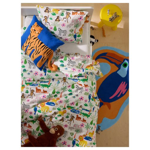 NATTHÄGER, παπλωματοθήκη και μαξιλαροθήκη, 150x200/50x60 cm, 205.952.93