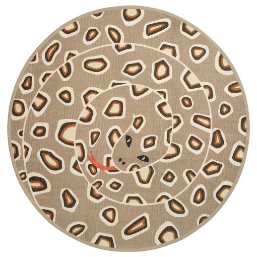 SANDLÖPARE, χαλί χαμηλή πλέξη, 100 cm, 206.032.31