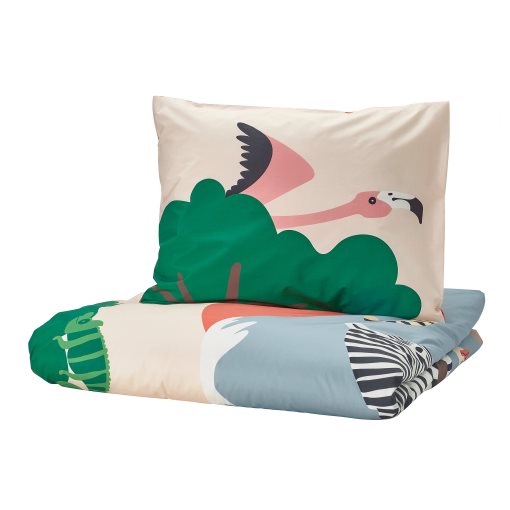 SANDLÖPARE, duvet cover and pillowcase, 150x200/50x60 cm, 206.032.50