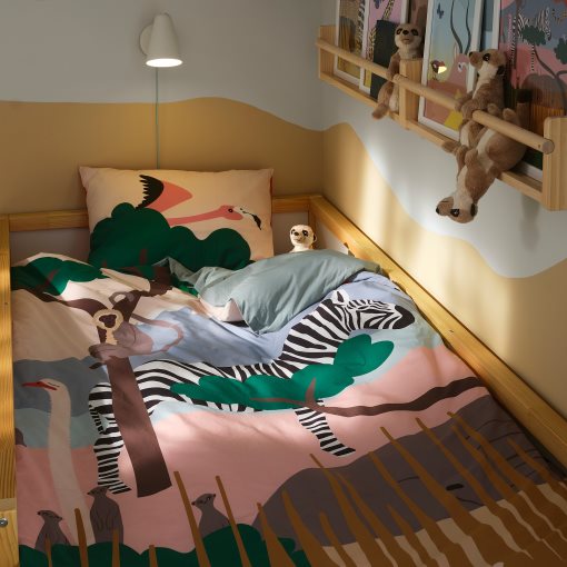 SANDLÖPARE, duvet cover and pillowcase, 150x200/50x60 cm, 206.032.50