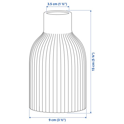 KAPKASTANJ, βάζο, 15 cm, 206.073.14