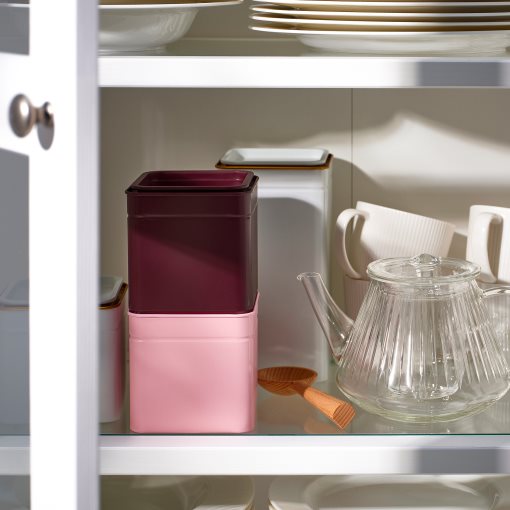 BLOMNING, δοχείο με καπάκι για καφέ/τσάι, 2 τεμ. 10x10x10 cm, 206.090.25