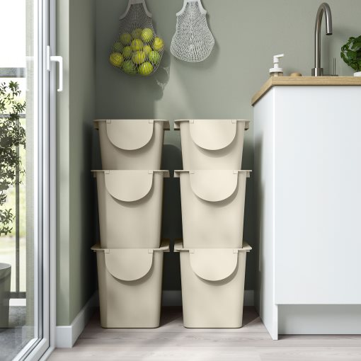 TRÖSKNING, bin with lid, 12 l, 206.101.75