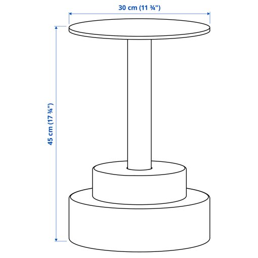KONSTRUNDA, side table, 30 cm, 206.113.49