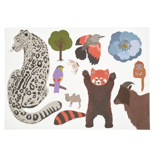 ALPTALL, decoration stickers/Himalayan animals and plants, set of 3, 206.251.86