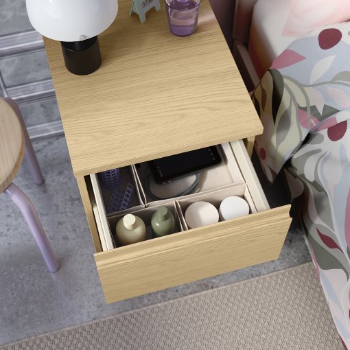 STORKLINTA, bedside table with 2 drawers, 40x50x53 cm, 206.314.13