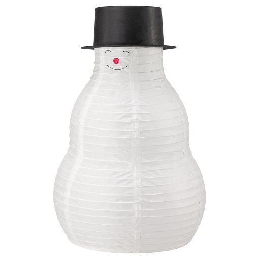 STRÅLA, table decoration with built-in LED light source/battery-operated/snowman, 206.335.63
