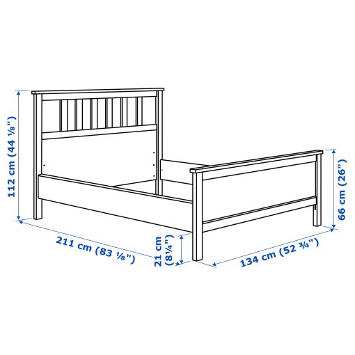 HEMNES, bed frame, 120X200 cm, 290.095.47