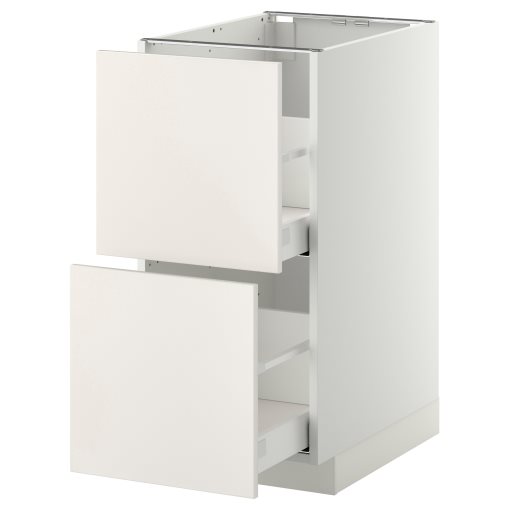 METOD/MAXIMERA, base cabinet 2 fronts/2 high drawers, 291.043.80