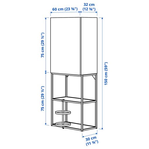 ENHET, wall storage combination, 293.314.34
