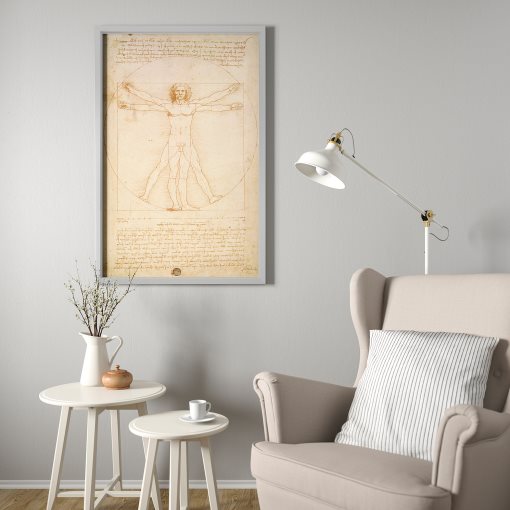 BJÖRKSTA, picture with frame/The Vitruvian Man, 78x118 cm, 293.847.57