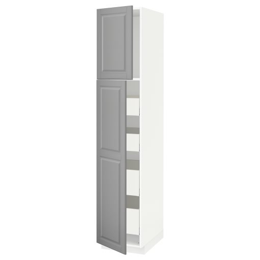 METOD, high cabinet with 2 doors/4 drawers, 40x60x200 cm, 294.635.56