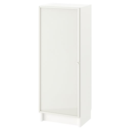 BILLY/HOGBO, bookcase combination with glass doors, 40x30x106 cm, 294.944.21