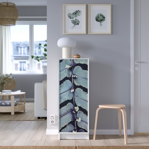 BILLY/HOGBO, bookcase combination with glass doors, 40x30x106 cm, 294.944.21