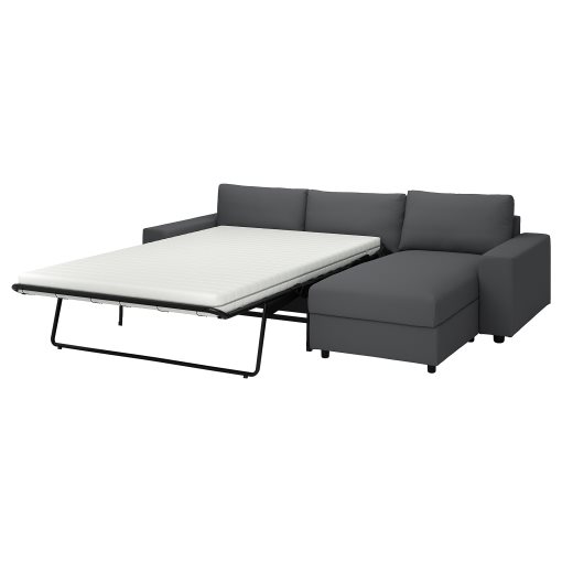 VIMLE, 3-seat sofa-bed with wide armrests and chaise longue, 295.370.86