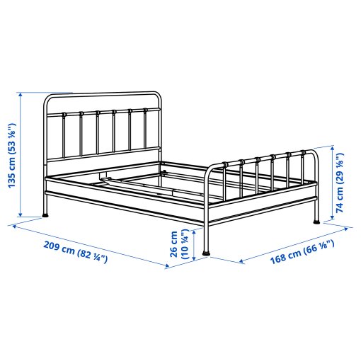 STJARNO, bed frame, 160x200 cm, 295.633.96