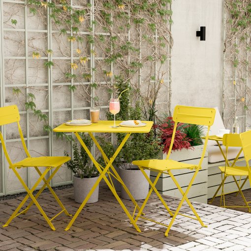 SUNDSÖ, table and 2 folding chairs/outdoor, 65x65 cm, 295.730.22