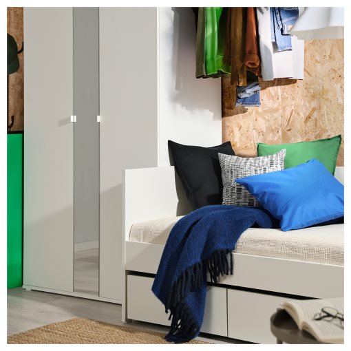 VIHALS, κρεβάτι επισκέπτη day bed με αποθήκευση και 1 στρώμα, 80x200 cm, 295.805.84