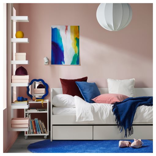 VIHALS, κρεβάτι επισκέπτη day bed με αποθήκευση και 1 στρώμα, 80x200 cm, 295.805.84