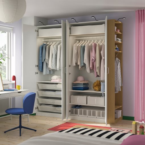 PAX/FORSAND, συνδυασμός ντουλάπας, 220x60x236 cm, 296.070.36