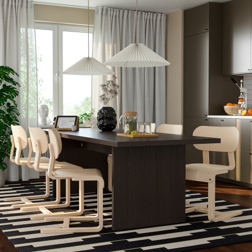 BERGSHYTTAN/LYC, τραπέζι και 6 καρέκλες, 240x93 cm, 296.084.13