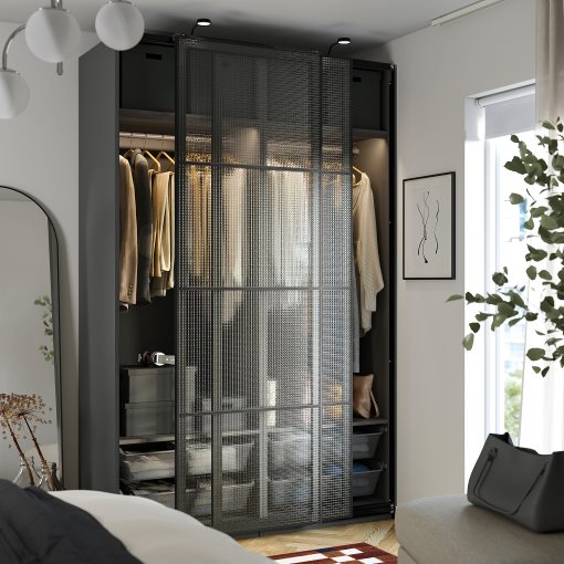 PAX/LUNDBRÄSMA, ντουλάπα με συρόμενες πόρτες, 150x66x236 cm, 296.178.89