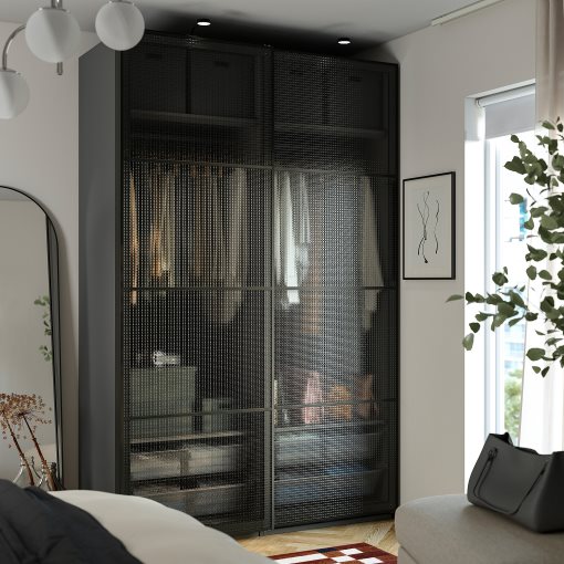 PAX/LUNDBRÄSMA, ντουλάπα με συρόμενες πόρτες, 150x66x236 cm, 296.178.89