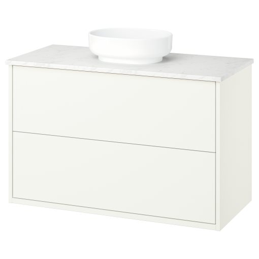 HAVBÄCK/VINDEL, wash-stand with drawers/wash-basin, 102x49x77 cm, 296.224.66