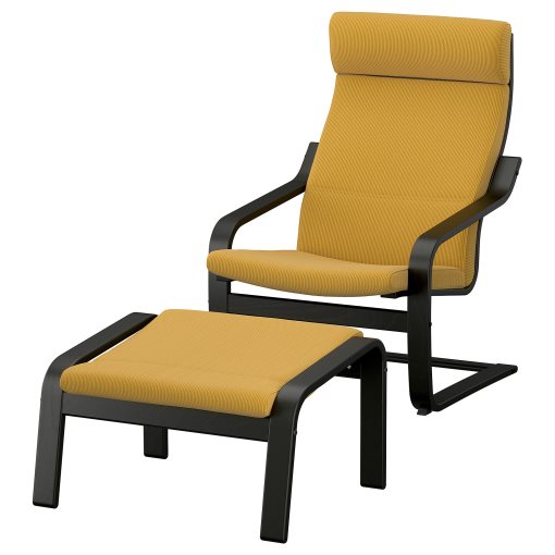 POÄNG, armchair and footstool, 296.256.91