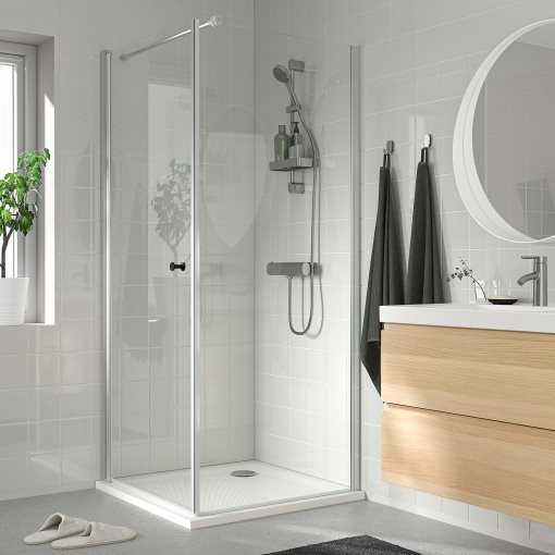 OPPEJEN, shower door/glass, 84x202 cm, 304.313.62