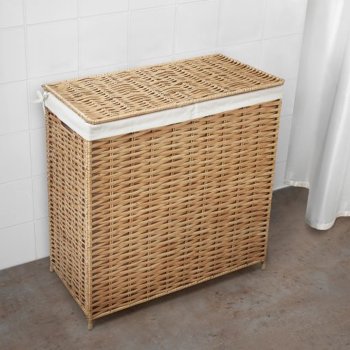 NATTGIBBA, laundry basket/handmade, 100 l, 305.319.36