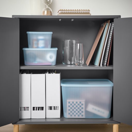 RYKTA, κουτί αποθήκευσης με καπάκι, 12x18x12 cm/1.5 l, 305.332.09