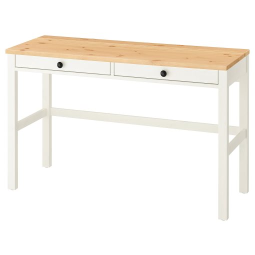 HEMNES, γραφείο με 2 συρτάρια, 120x47 cm, 305.349.54
