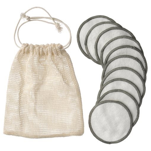 ÅKERRÄTTIKA, reusable cleansing pads with bag, 10 pack, 305.401.82